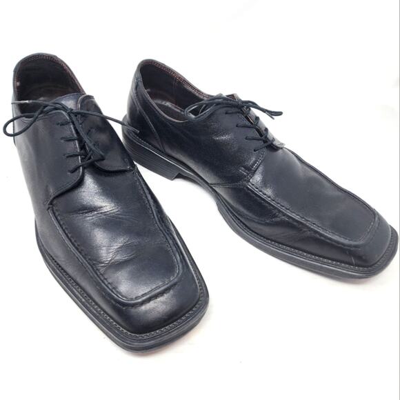 Kenneth Cole Reaction Other - Kenneth Cole Reaction Men's Black Leather Dress Shoes Smooth Talker Size 11.5